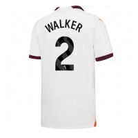Fotballdrakt Herre Manchester City Kyle Walker #2 Bortedrakt 2023-24 Kortermet